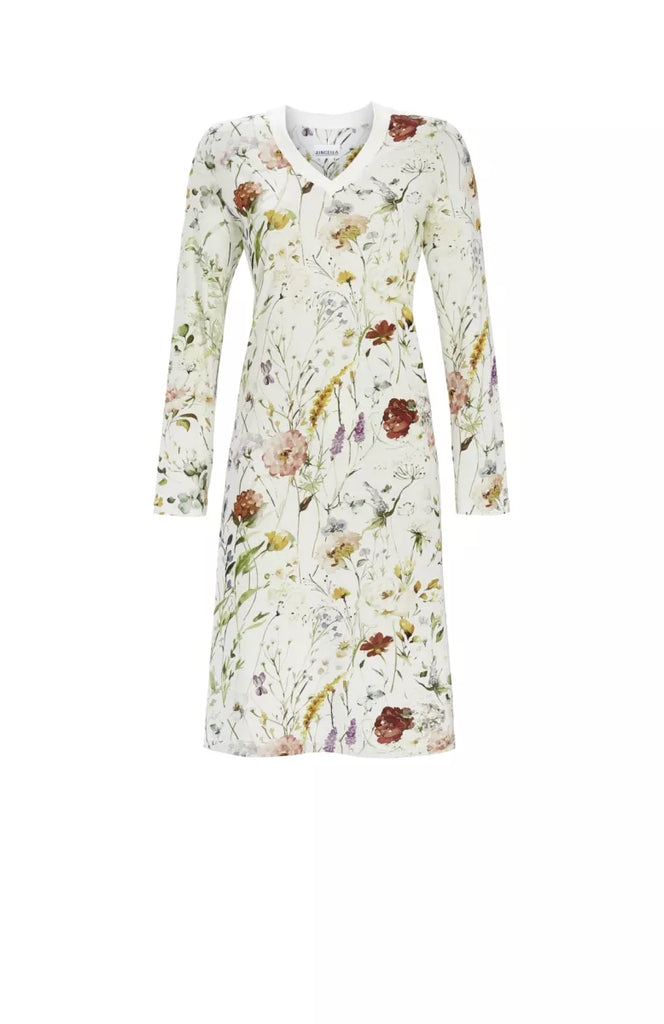 Ringella Ringella - Nachthemd - Gebloemd - 5511017 980 Wit