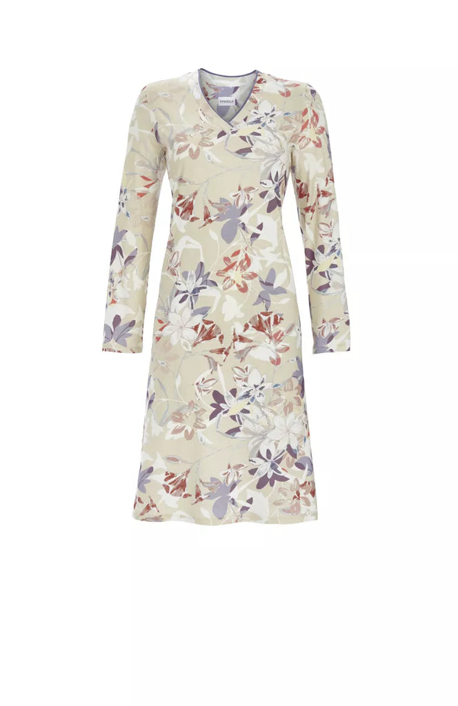 Ringella Ringella - Nachthemd - Gebloemd - 5511034 980 Zand