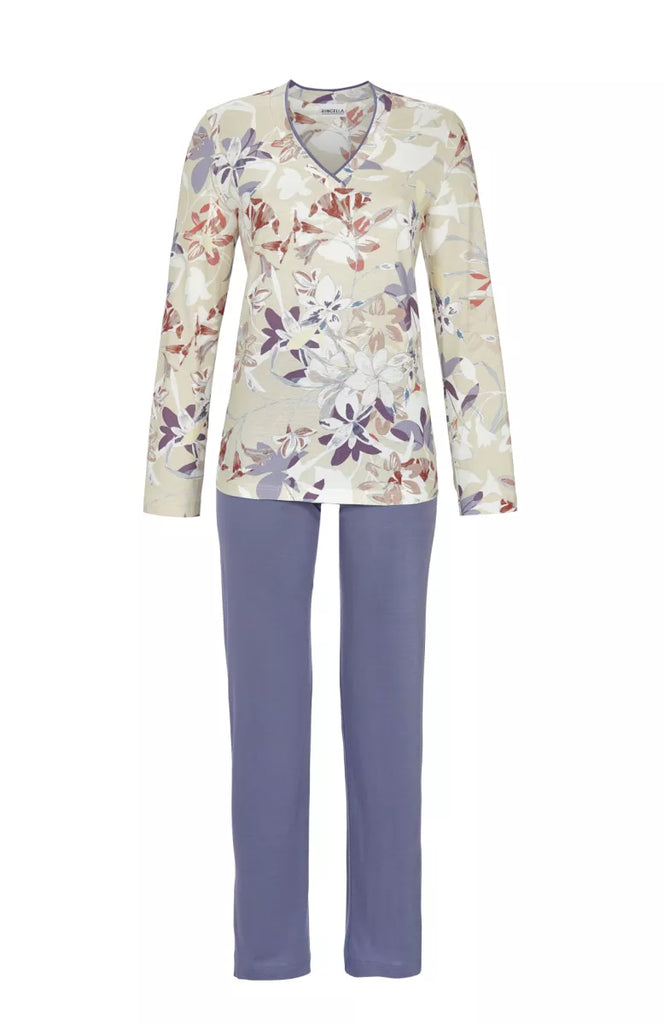 Ringella Ringella - Pyjama - Gebloemd - 5511234 980 Zand