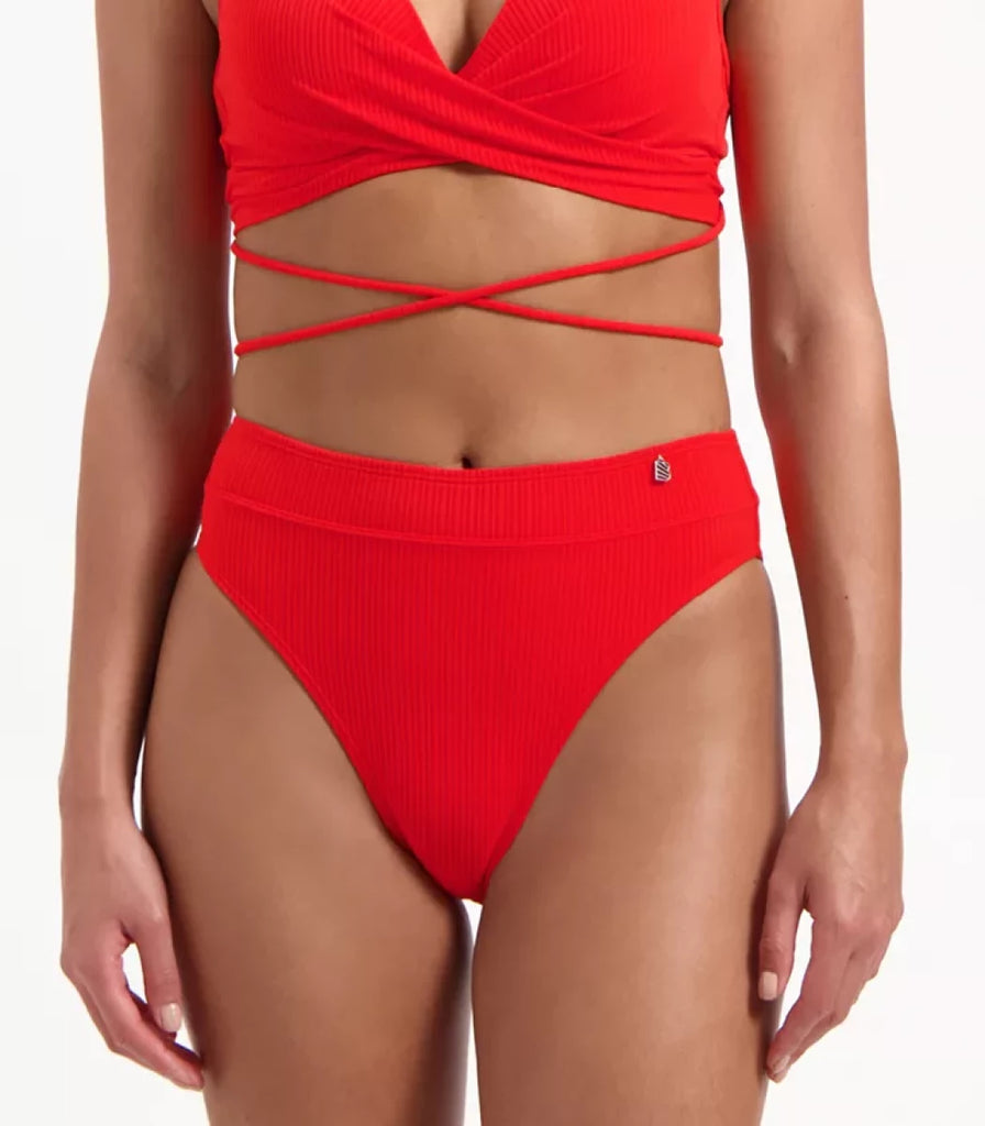 Beachlife Beachlife - Bikinibroekje - High Waist - Fiery Red - BSW206A 475