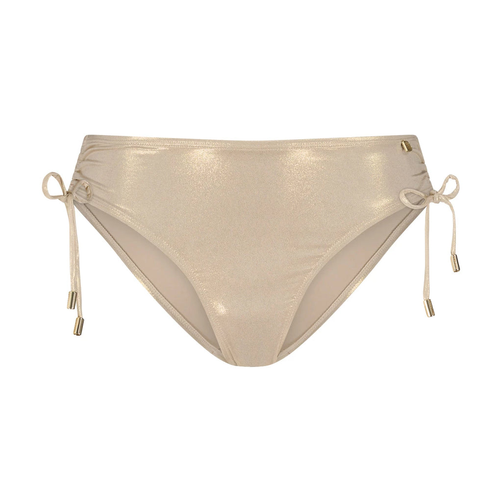 Beachlife Beachlife - Bikinislip - Strikjes - Gold Champagne