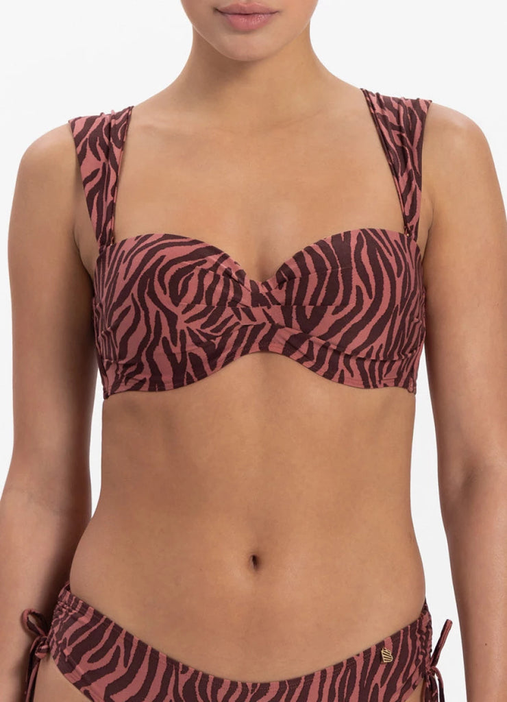 Beachlife Beachlife - Voorgevormde Bikinitop - Bandeau - Zebra