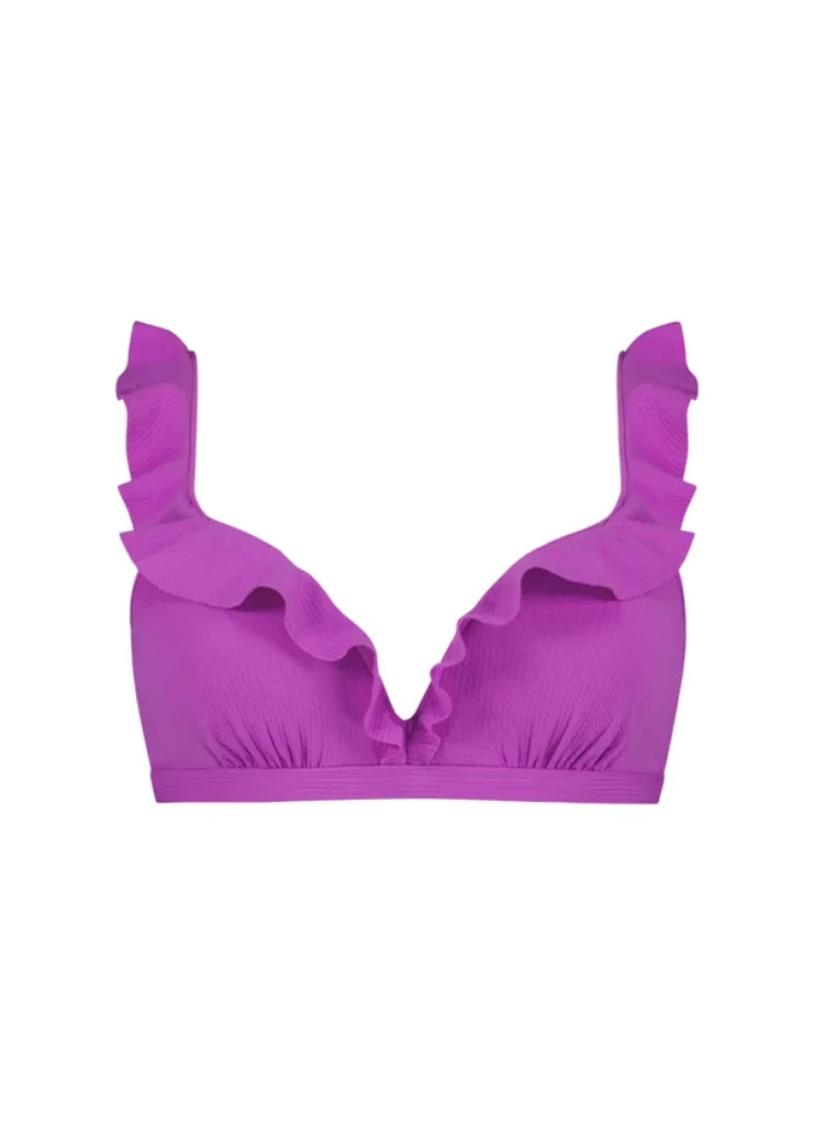 Beachlife Beachlife - Voorgevormde Bikinitop - Ruffles - Purple Flash - BSW106D 574