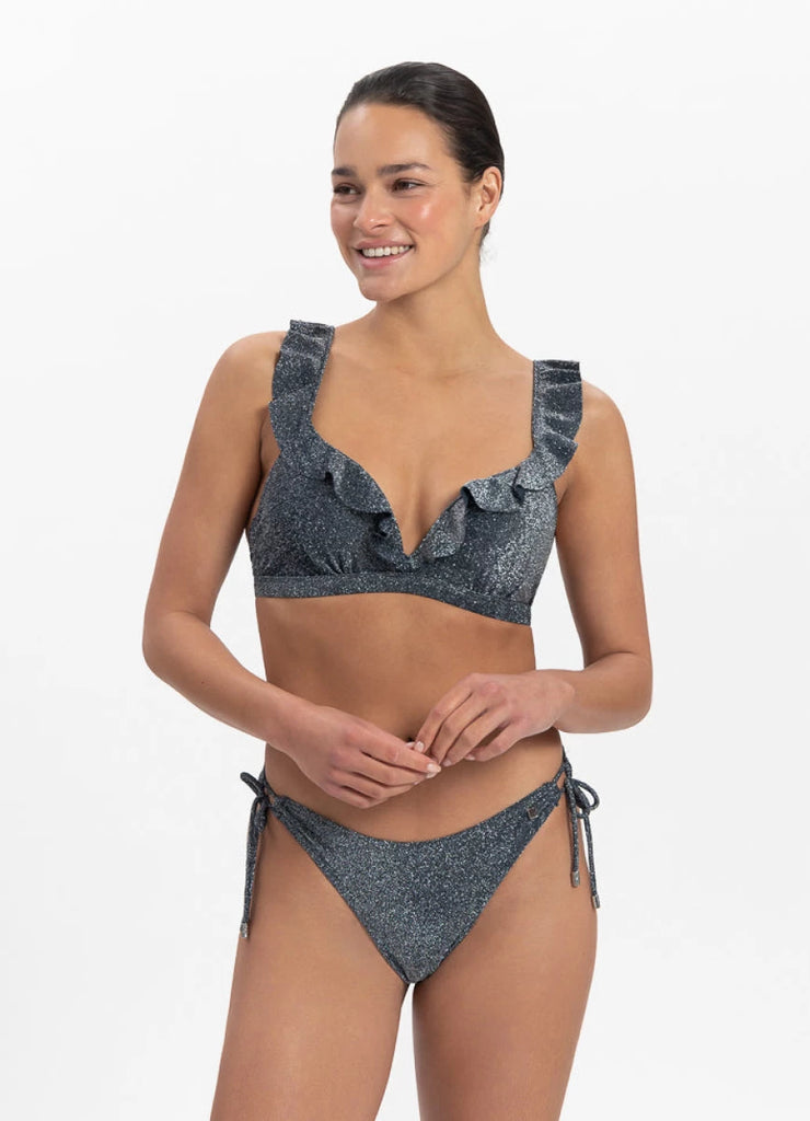 Beachlife Beachlife - Voorgevormde Bikinitop - Ruffles - Sea Glitter