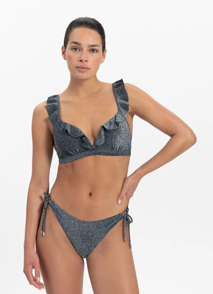 Beachlife Beachlife - Voorgevormde Bikinitop - Ruffles - Sea Glitter