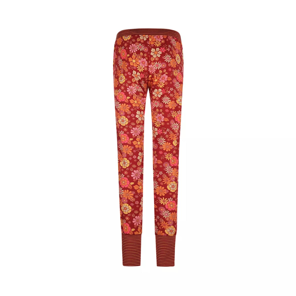 Charlie Choe Charlie Choe - Broek - Bloemen - Q53101 Brique Red