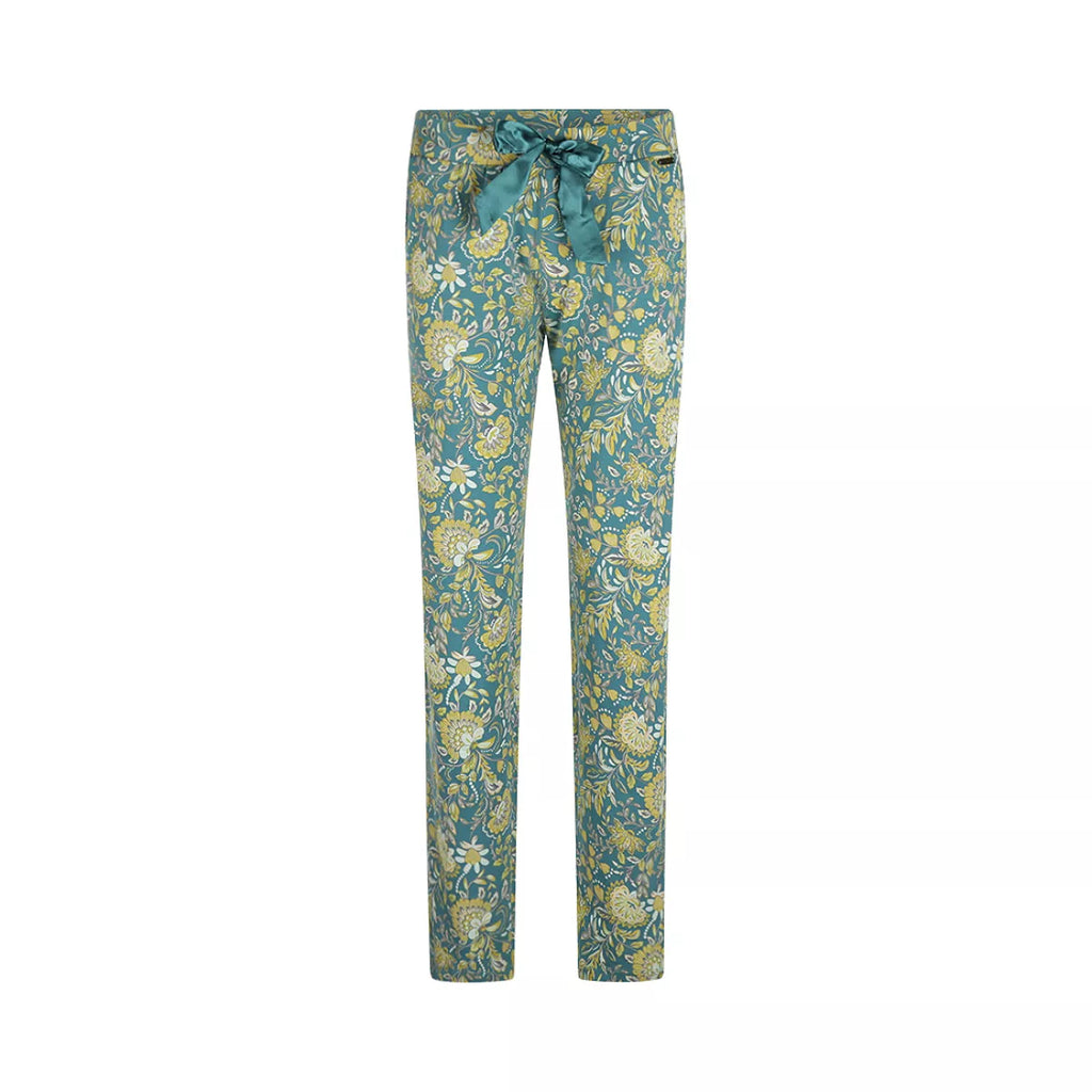 Charlie Choe Charlie Choe - Broek - Botanische Print - Q53151 Aqua Blue