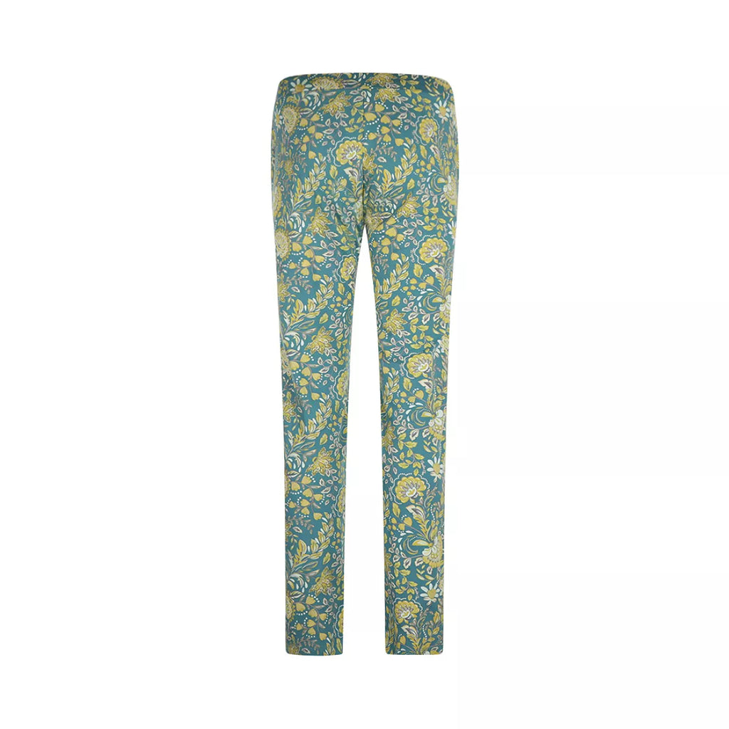 Charlie Choe Charlie Choe - Broek - Botanische Print - Q53151 Aqua Blue