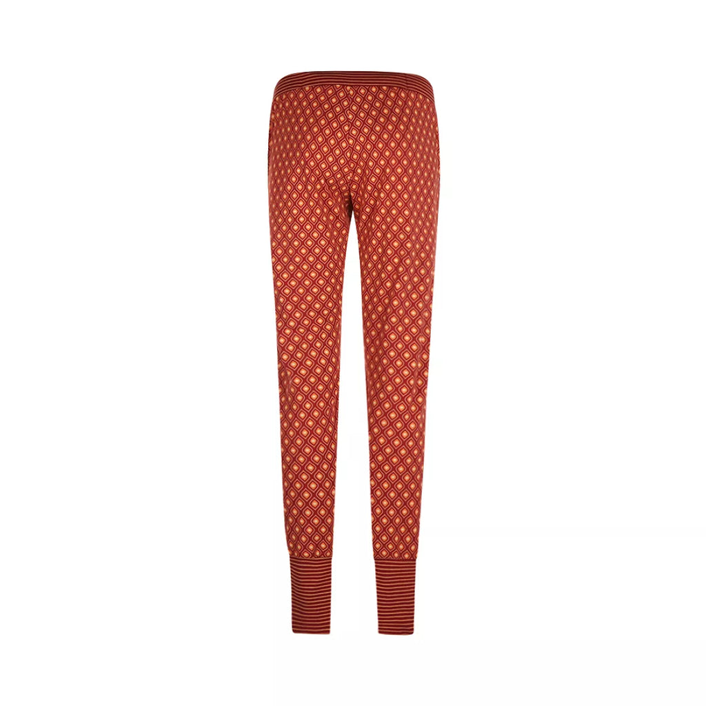 Charlie Choe Charlie Choe - Broek - Ruitjes - Q53105 Brique Red