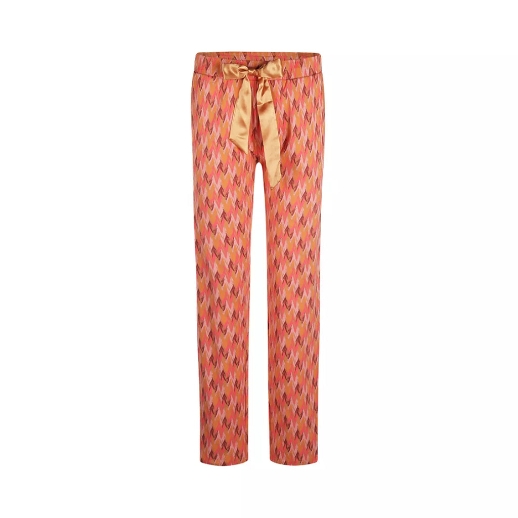 Charlie Choe Charlie Choe - Broek - Zigzag - Q53109 Zalmroze