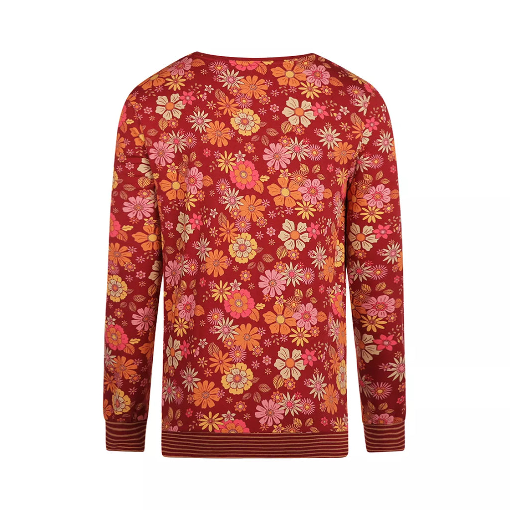 Charlie Choe Charlie Choe - Shirt - Bloemen - Q53102 Brique Red