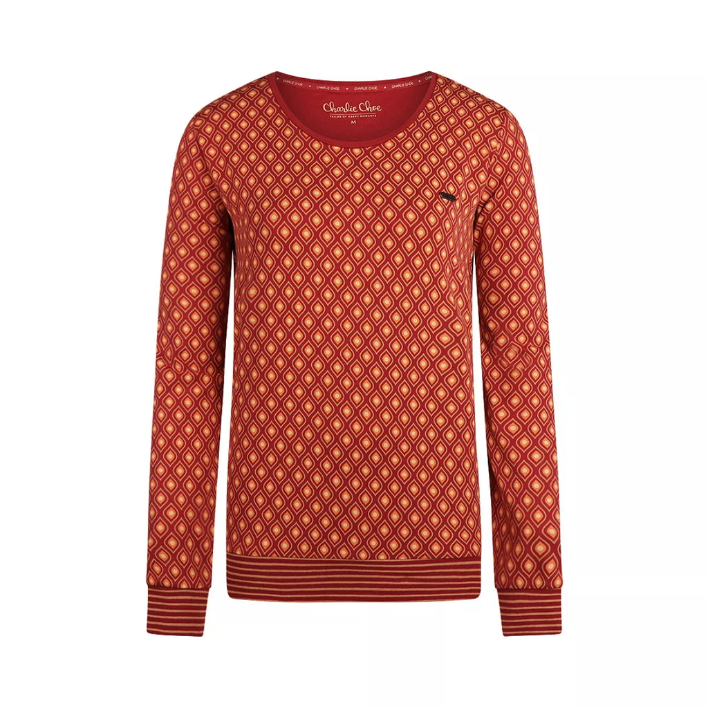 Charlie Choe Charlie Choe - Shirt - Ruitjes - Q53106 Brique Red