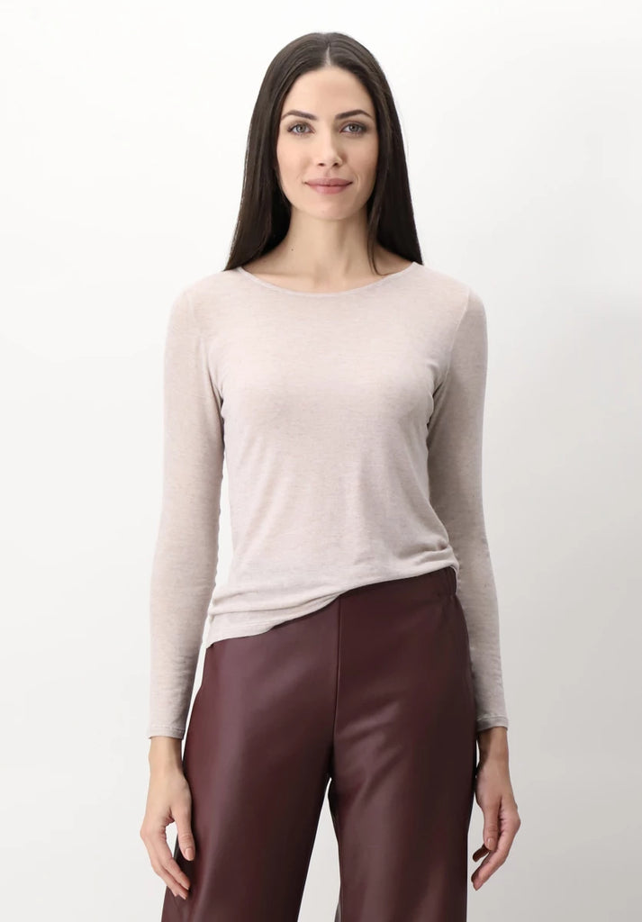 Oroblu Seamless Oroblu - Shirt Lange Mouw - Perfect Line Cashmere - VOBT67055 - Ivory
