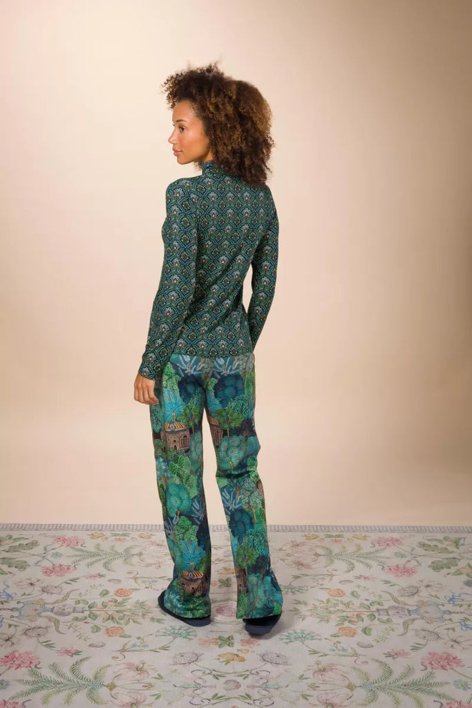 PIP Pip Studio - Broek - Blake - 51.600 Jardin de Noche Petrol