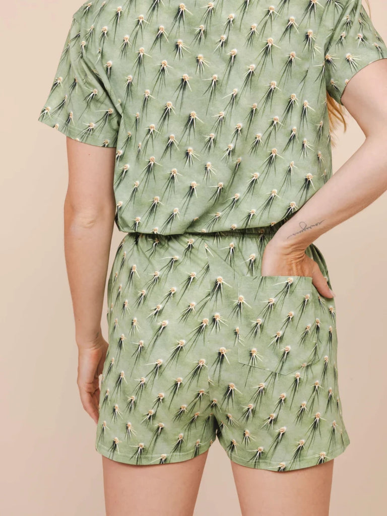 SNURK Snurk - Korte Broek - Cozy Cactus - Groen