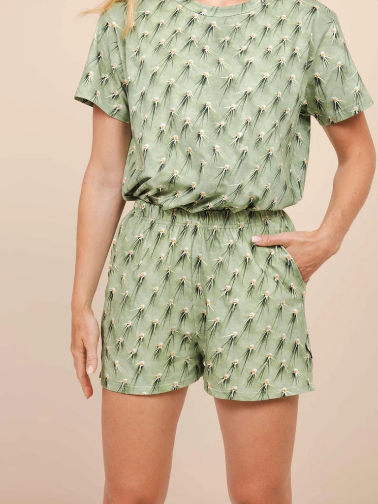 SNURK Snurk - Korte Broek - Cozy Cactus - Groen