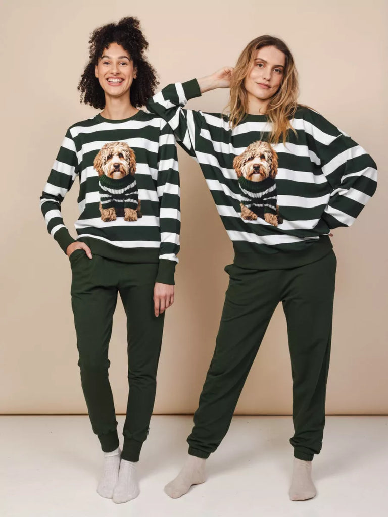 SNURK Snurk - Sweater - Labradoodle - Dark Green