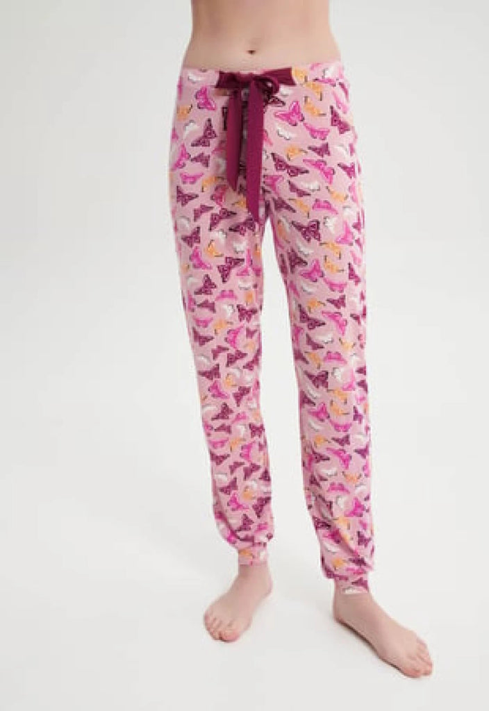 VAMP Vamp - Pyjama - Vlinders - 19003 - Roze