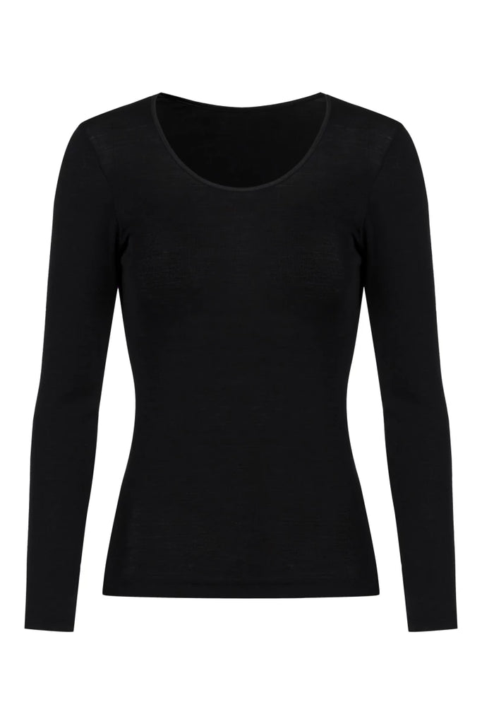Mey Mey - Shirt - Lange Mouw - Wol - Exquisite - 66577 - Zwart