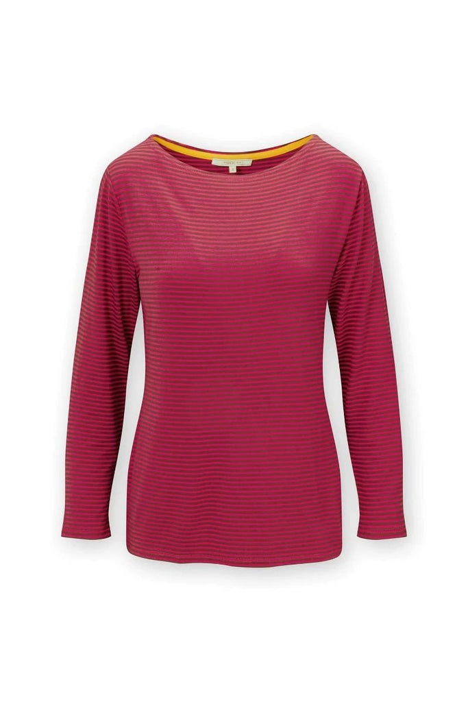 PIP Pip Studio - Shirt - Tori - 51.511 - Stripe Pink Dark Red